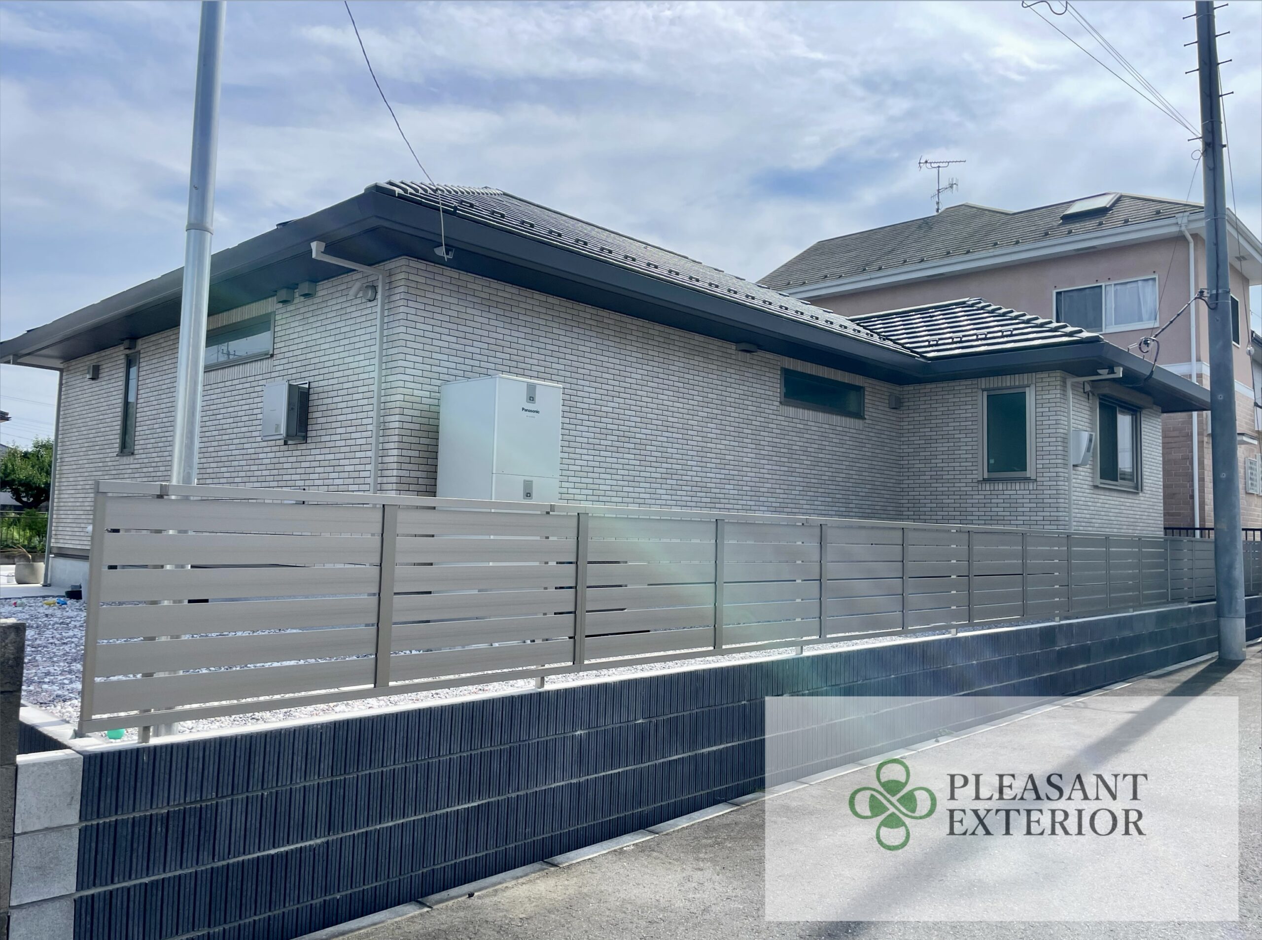 エクステリア・外構工事/ブロックフェンス（埼玉県本庄市内）