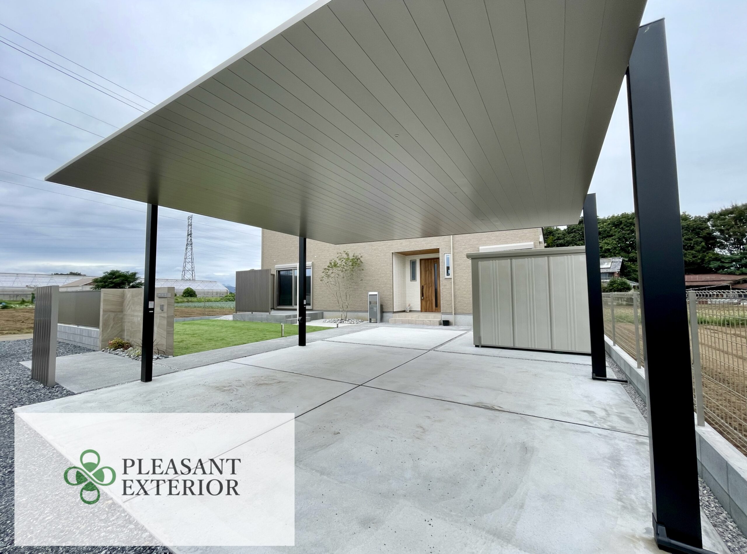 エクステリア・外構工事/カーポート物置（埼玉県深谷市）