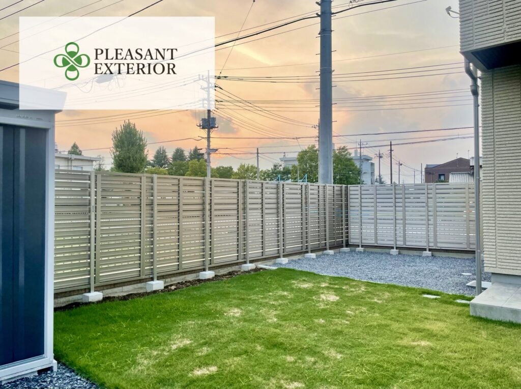 エクステリア・外構工事/目隠しフェンス(群馬県伊勢崎市)