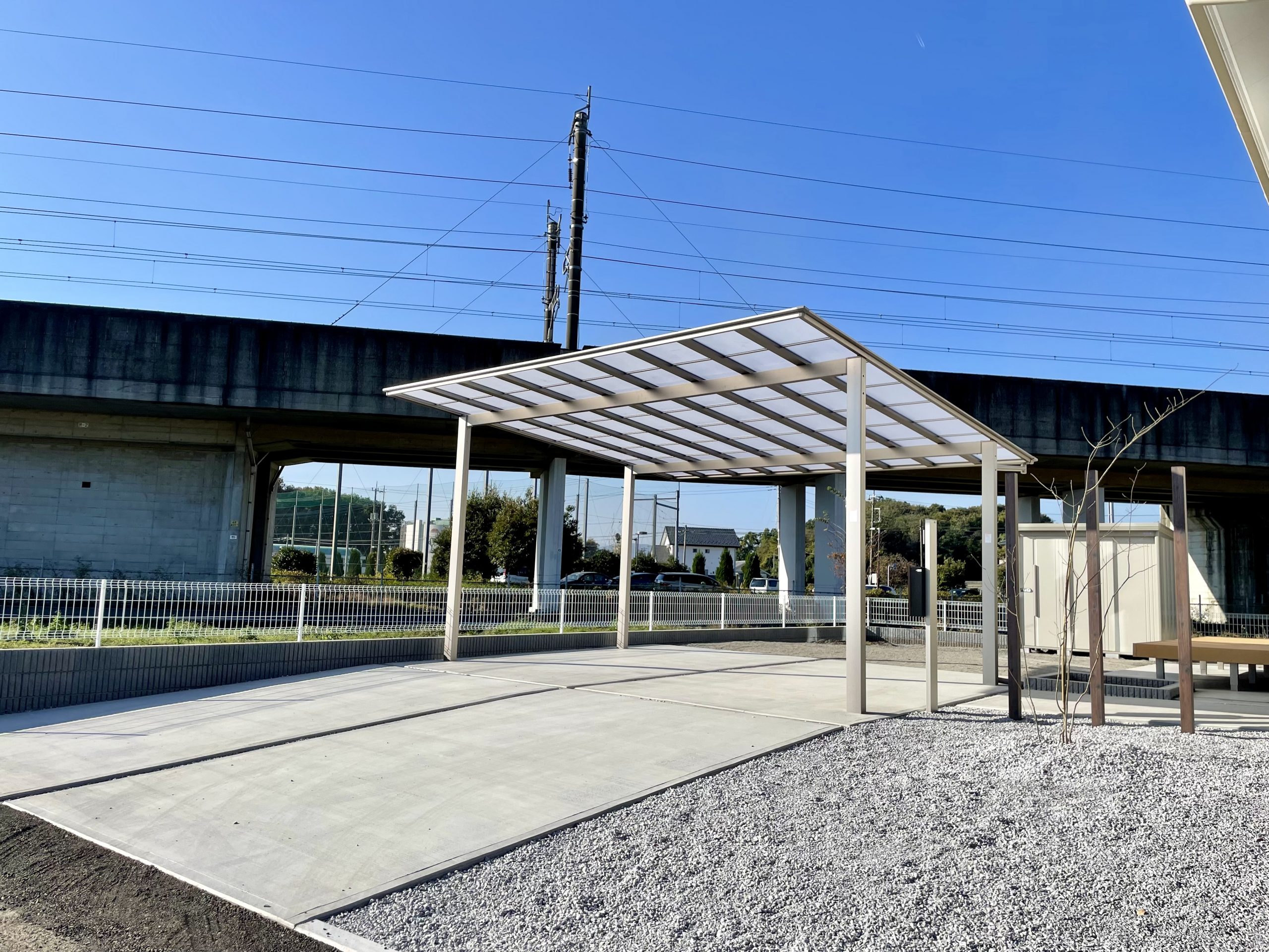 エクステリア・外構工事/カーポートコンクリート（埼玉県深谷市内）